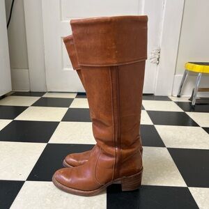 VINTAGE FRYE LEATHER CAMPUS RIDING BOOTS SIZE 6